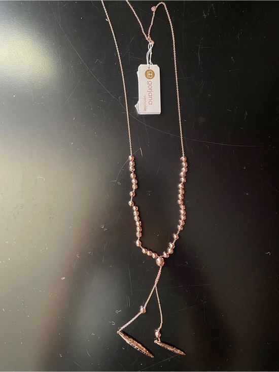 Gorjana Jewelry - NWT Gorjana Rose Gold Beaded Lariat Necklace